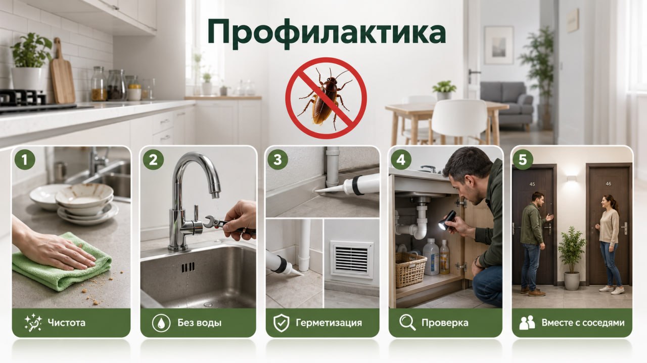 профилактика от тараканов